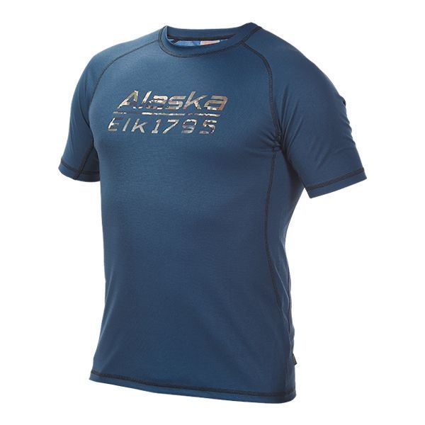 Alaska logo T-shirt Blue